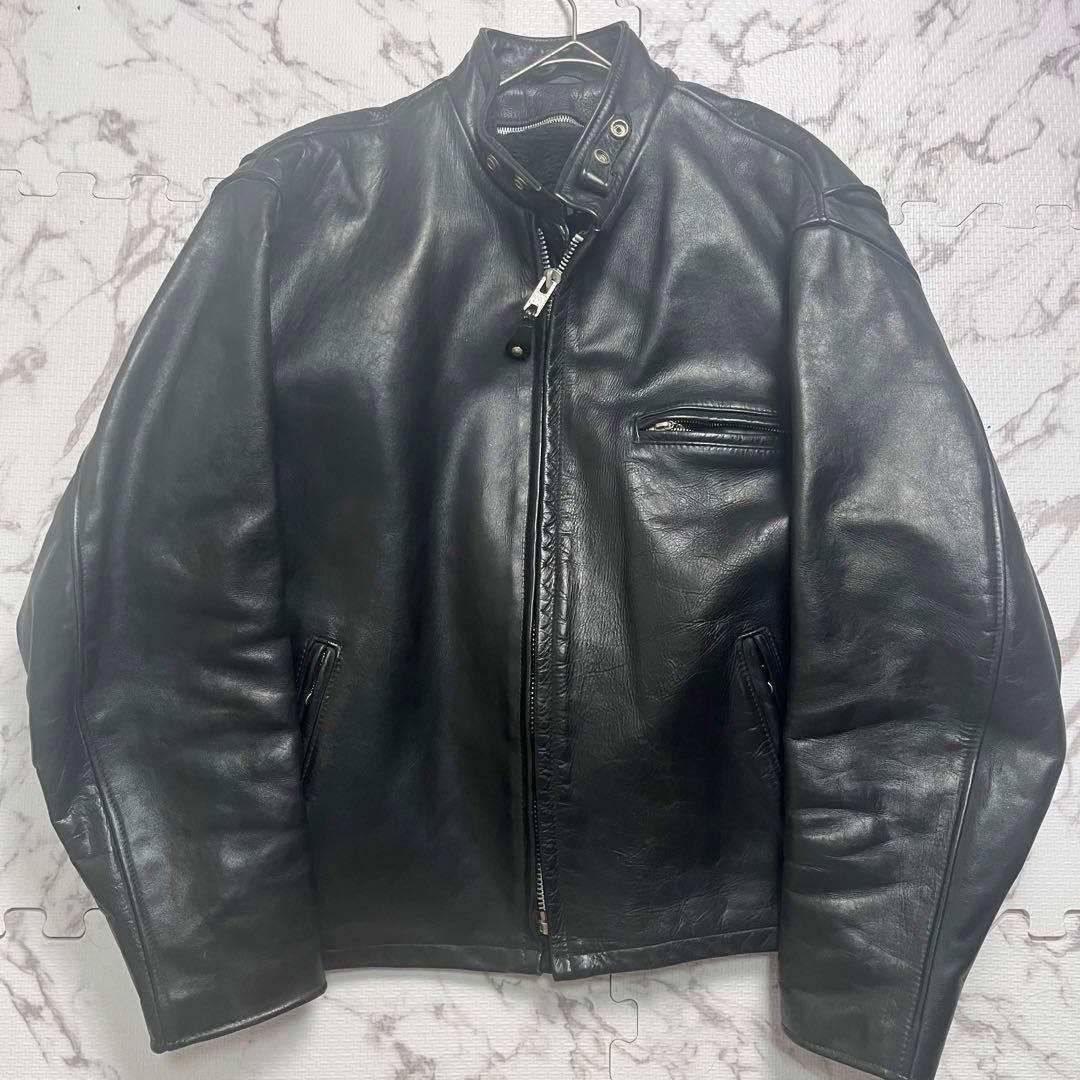 m*t様 46size/希少✨【米国製】schott シングルライダース 141