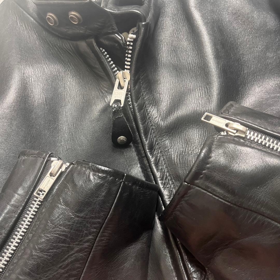 m*t様 46size/希少✨【米国製】schott シングルライダース 141