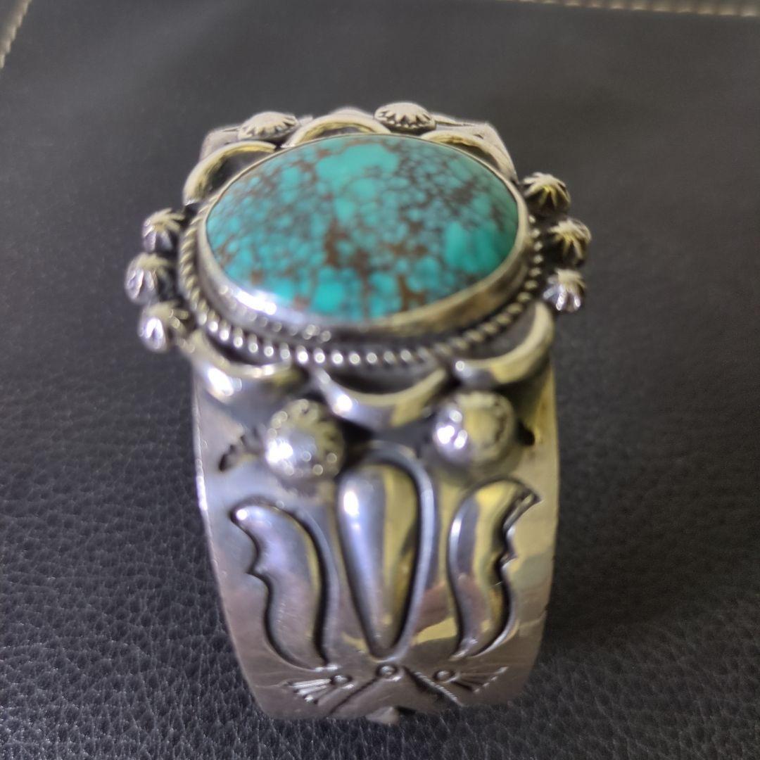 かねたん　ナバホ族 Lorenzo James作　ターコイズバングル