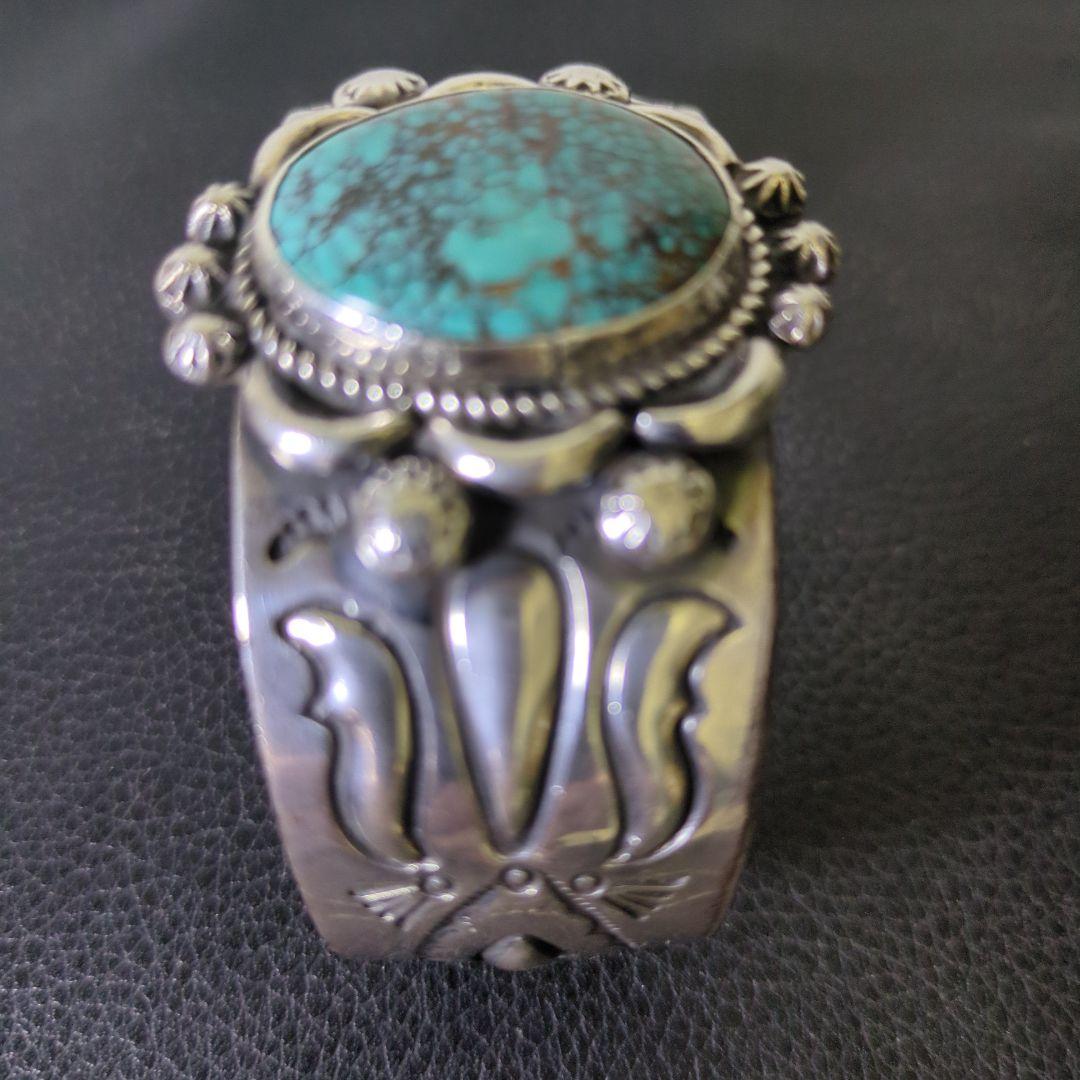 かねたん　ナバホ族 Lorenzo James作　ターコイズバングル