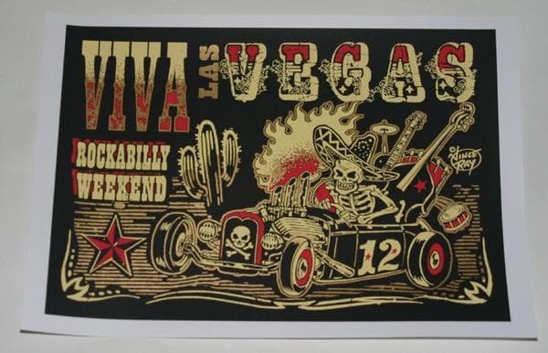 ★Viva Las Vegas #12 シルクスクリーン ポスター Vince