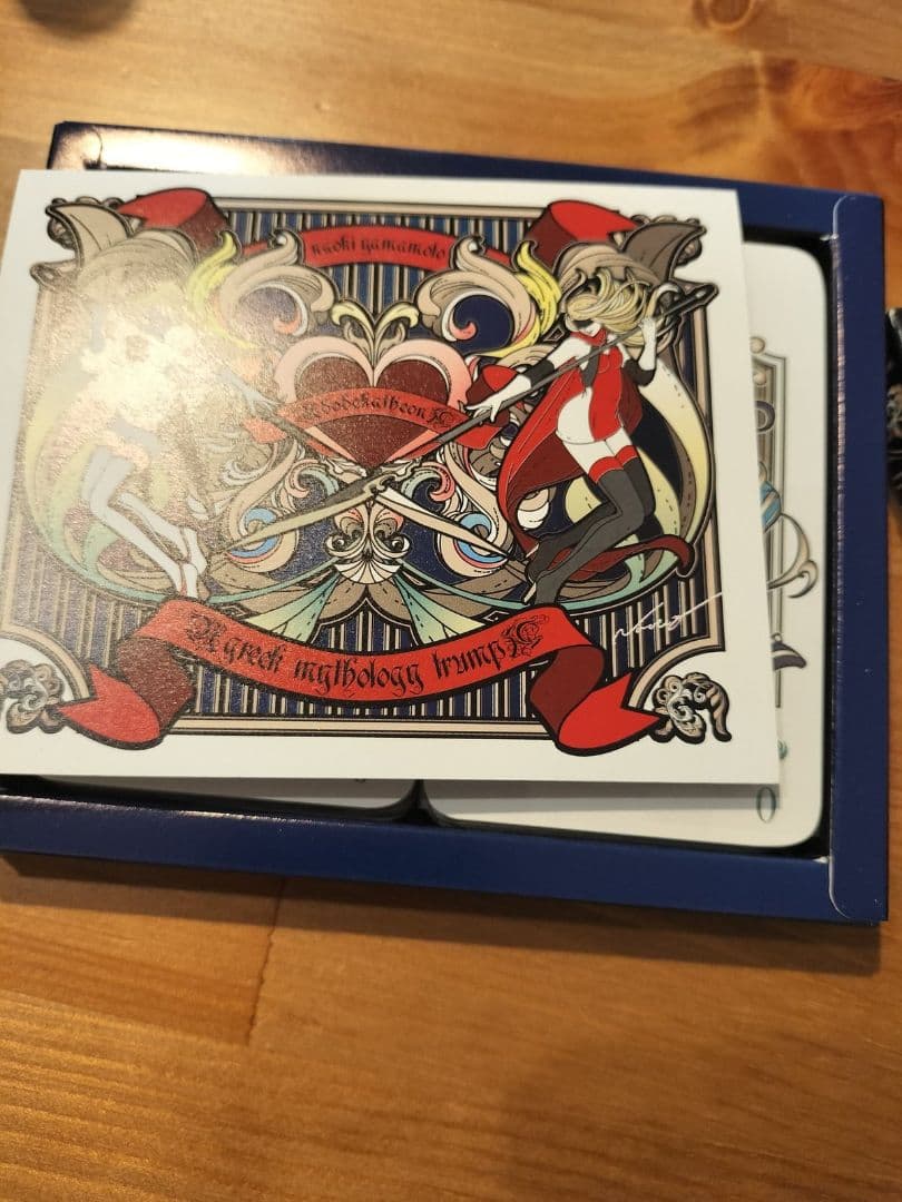 ヤマモトナオキ　ギリシャ神トランプ　直筆サイン入りメッセージカード　シリアル