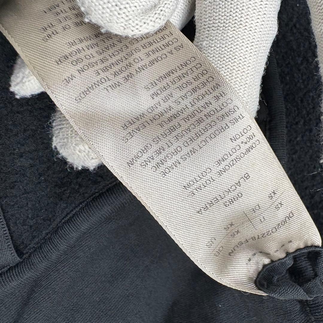 ダークシャドウ DRKSHDW 24AW ブリーチ加工ジップパーカー XS