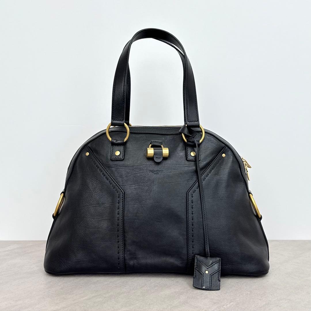 Yves Saint Laurent ミューズ トゥ ハンドバッグ ブラック