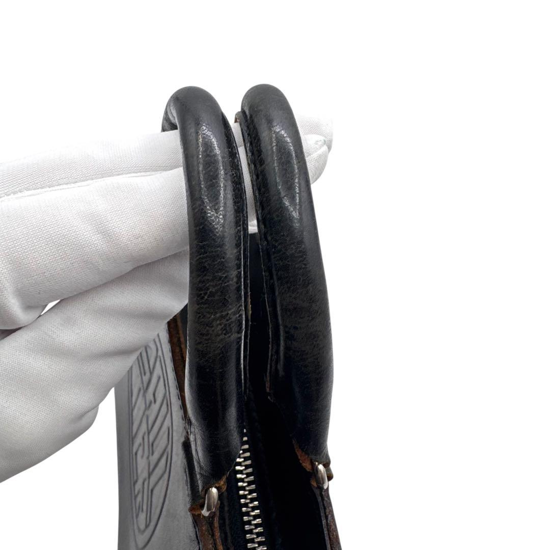 VINTAGE ゴルチエ ミニ ハンドバッグ レザー 黒