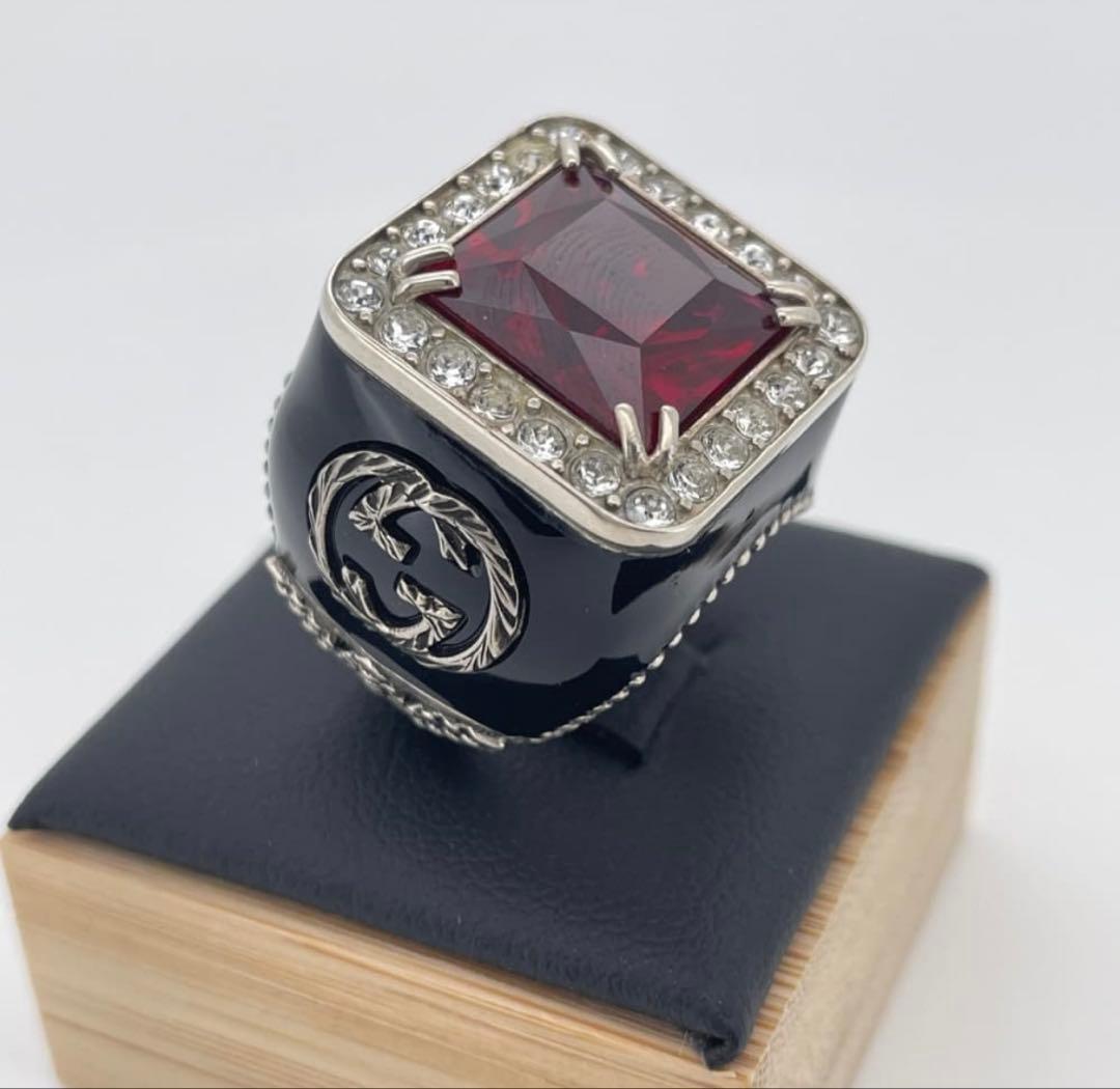 美品　GUCCI リング インターロッキングG GGロゴ シグネットリング