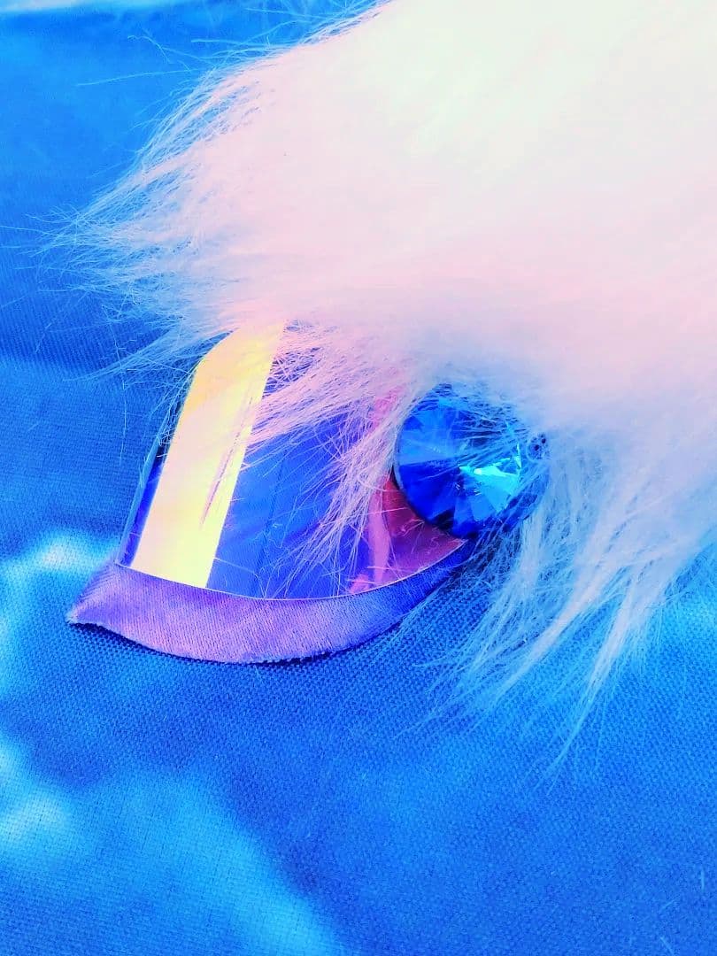 オーロラ妖精龍　幻獣　アートドール琉球蓄光ガラス　ハンドメイドぬいぐるみ　ケモノ