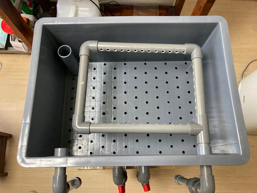 PSE認定ポンプ25w付き大型水槽用沈殿物理生物一体型濾過槽外部式濾過装置器濾過