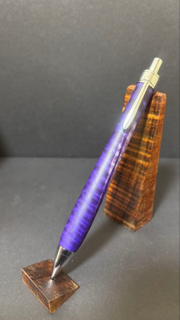 ［栃　縮杢　虎杢　カーリー］ 木軸ペン　木軸　シャーペン　木軸シャーペン
