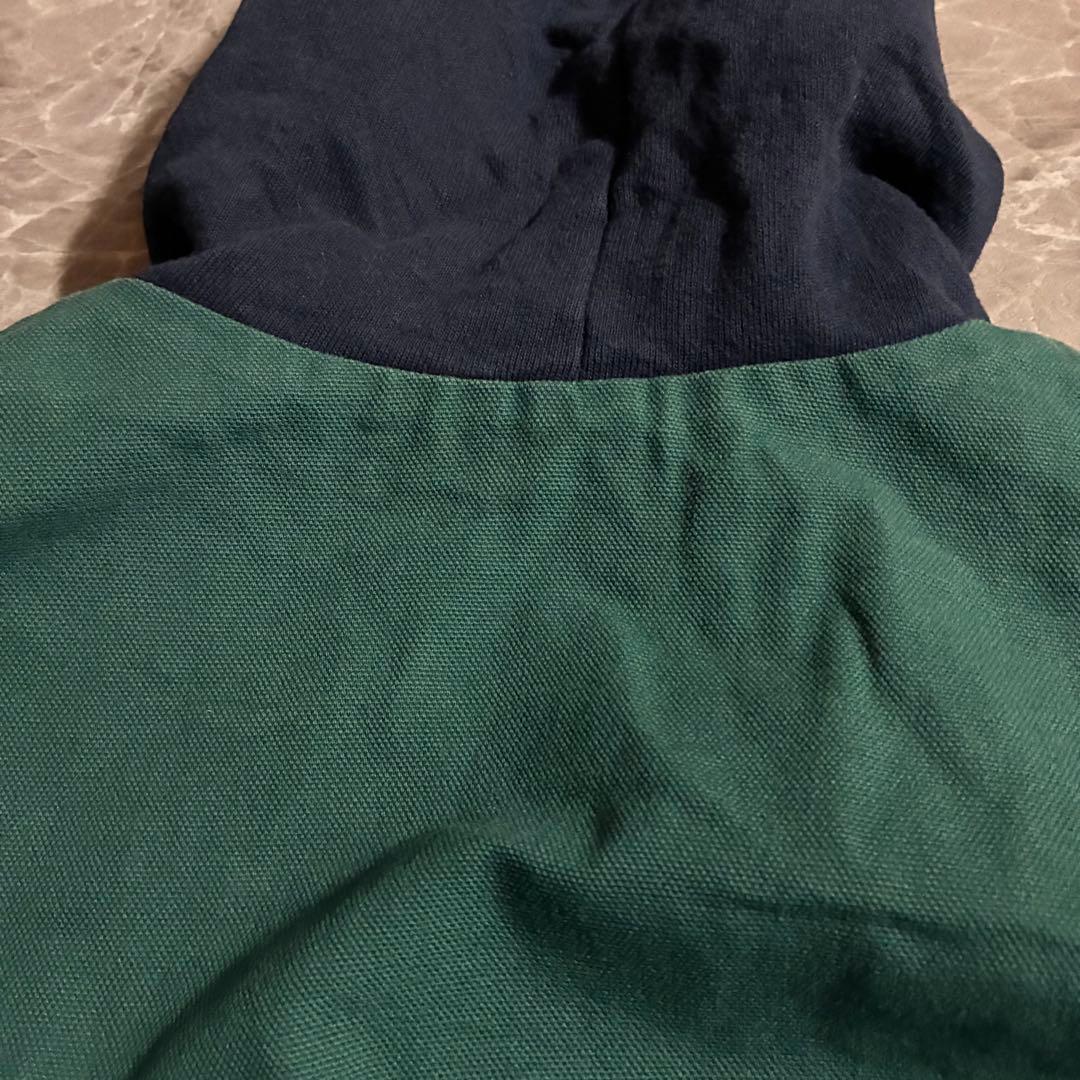 90s【USA製】DUNBROOKE フード付きダックジャケット企業刺繍 古着