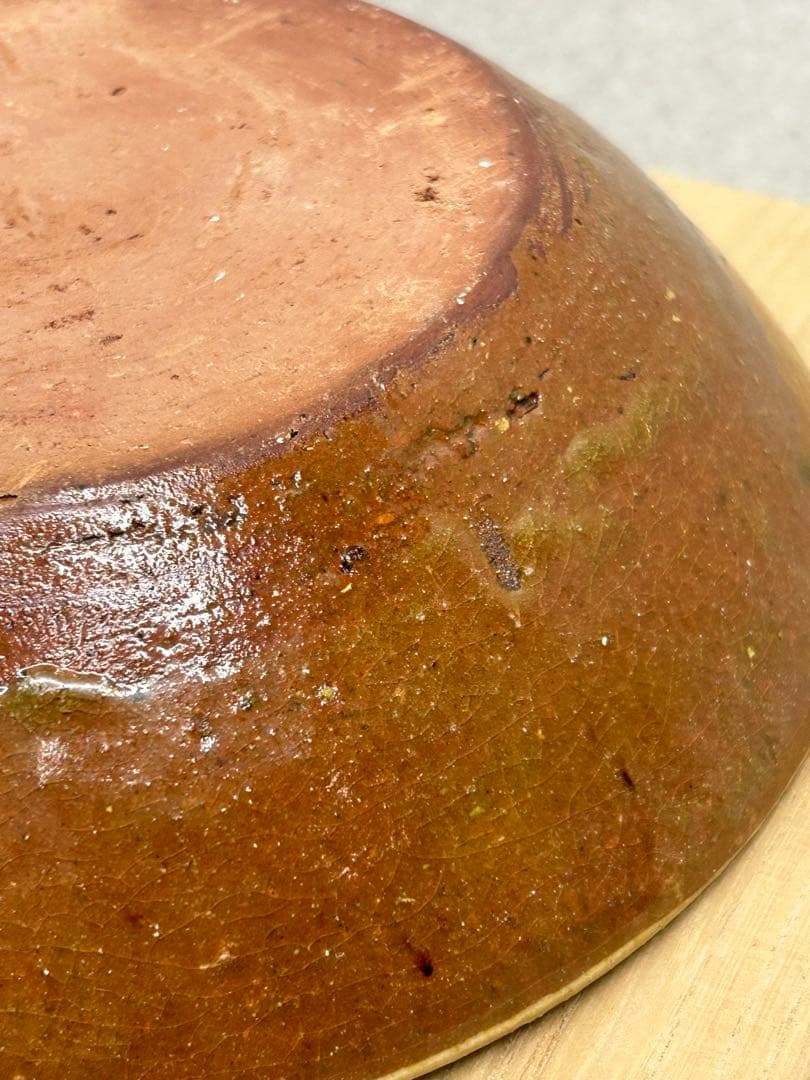 極希少 激レア 博物館級 河井寛次郎 象嵌双手黄鉢 紅葩識 寛次郎作 真作