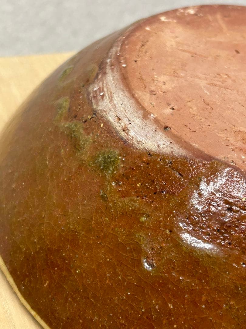 極希少 激レア 博物館級 河井寛次郎 象嵌双手黄鉢 紅葩識 寛次郎作 真作