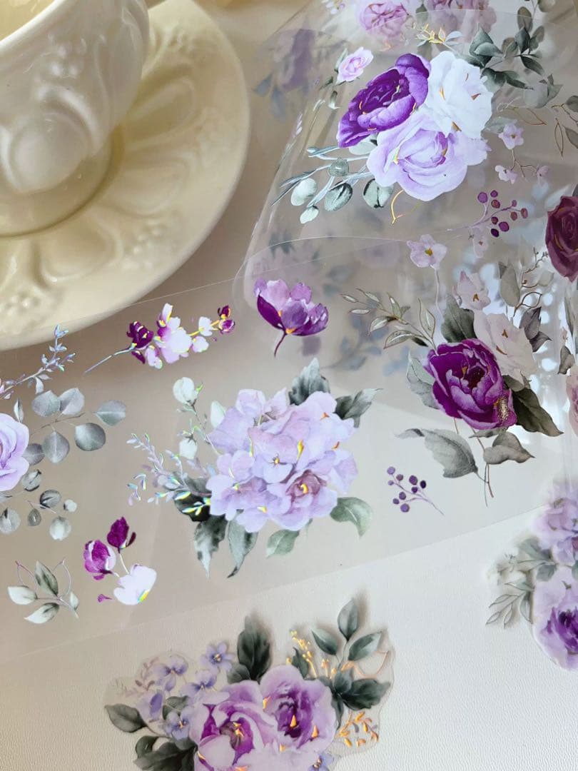 ⭐️SALE⭐️ 壹洱原创《紫薰》海外マスキングテープ　マステ 【1927】