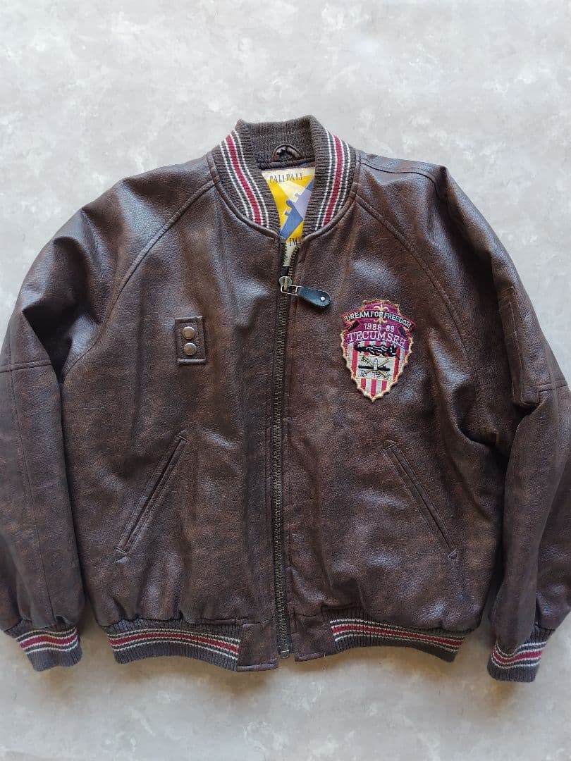 激レア 80s フライトジャケット レザージャケット フライングシャーク