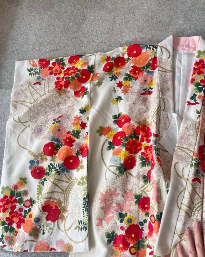 七五三7歳　着物　アンティーク　骨董品　ヴィンテージ　古典柄