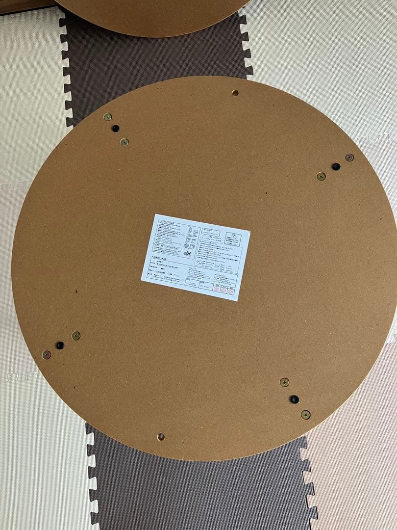 木製円形こたつテーブル（ヒーター付き）