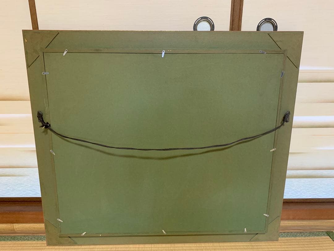 【送料無料】油彩画 美術 インテリア 風景画 海上の帆船 額縁 94×82センチ