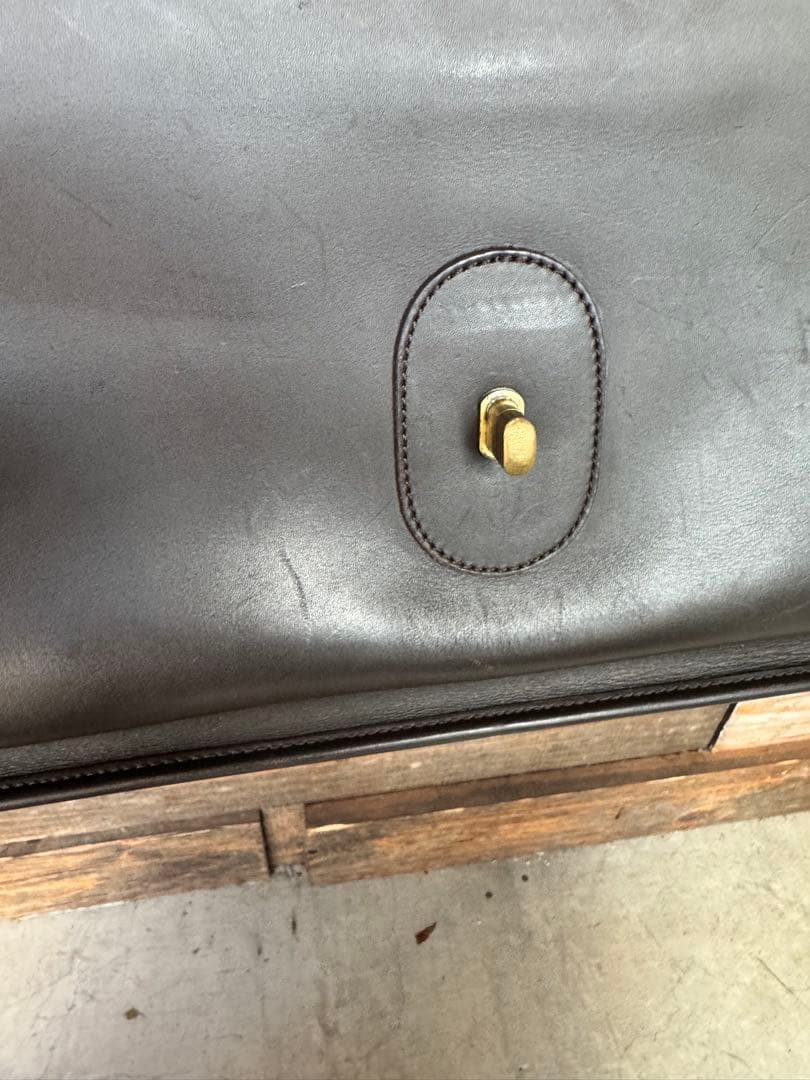 【美品　ストラップ付き】OLD COACH BUSINESS BAG