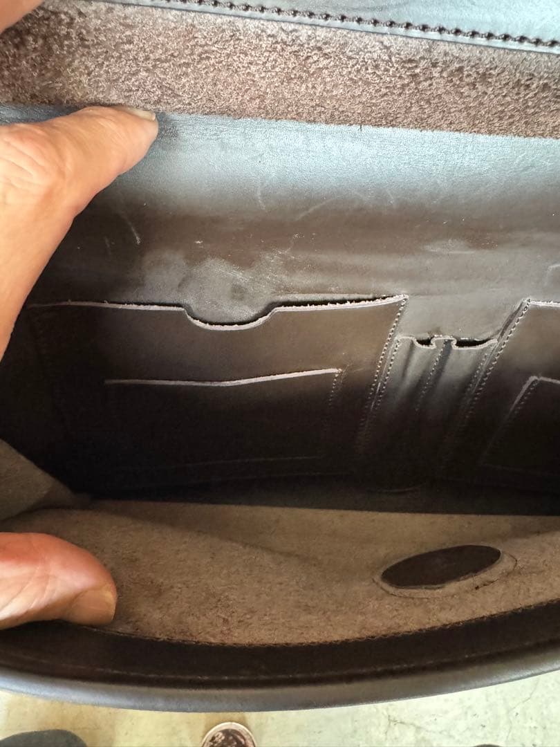 【美品　ストラップ付き】OLD COACH BUSINESS BAG