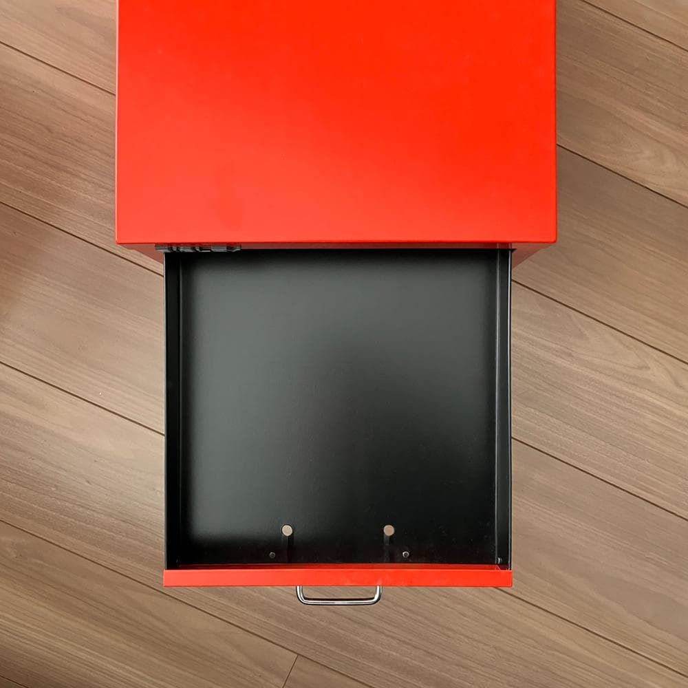 BISLEY ビスレー A4 引き出し 5段 スチール キャビネット red