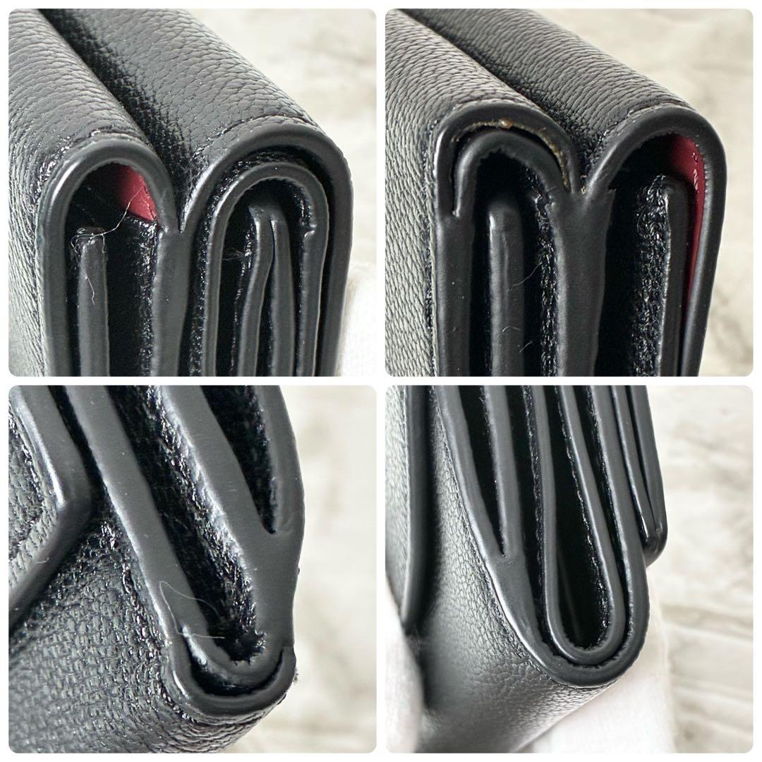 極美品　ANYA HINDMARCH アイズ ミニトライフォールドウォレット財布