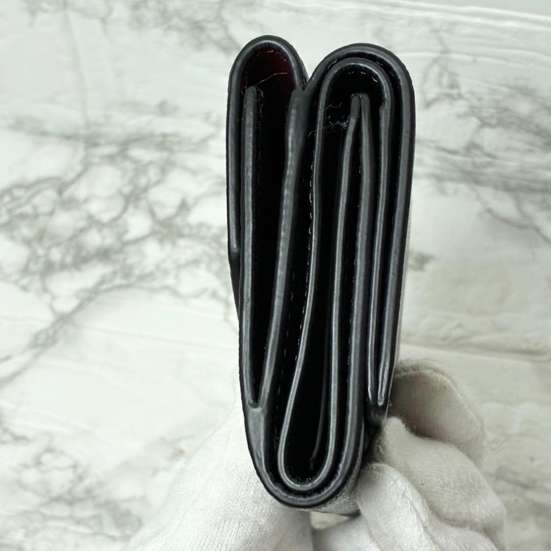 極美品　ANYA HINDMARCH アイズ ミニトライフォールドウォレット財布