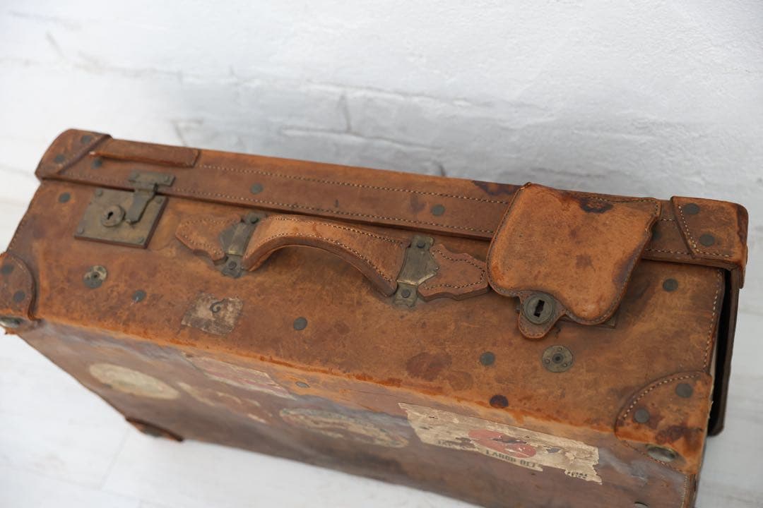 ヴィンテージ レザー ケース　ブラウン