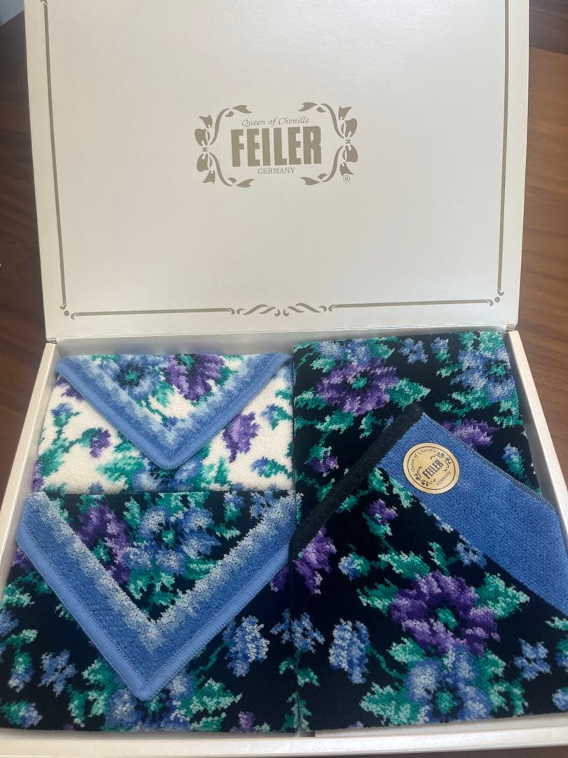 FEILER 花柄タオルセット 3枚