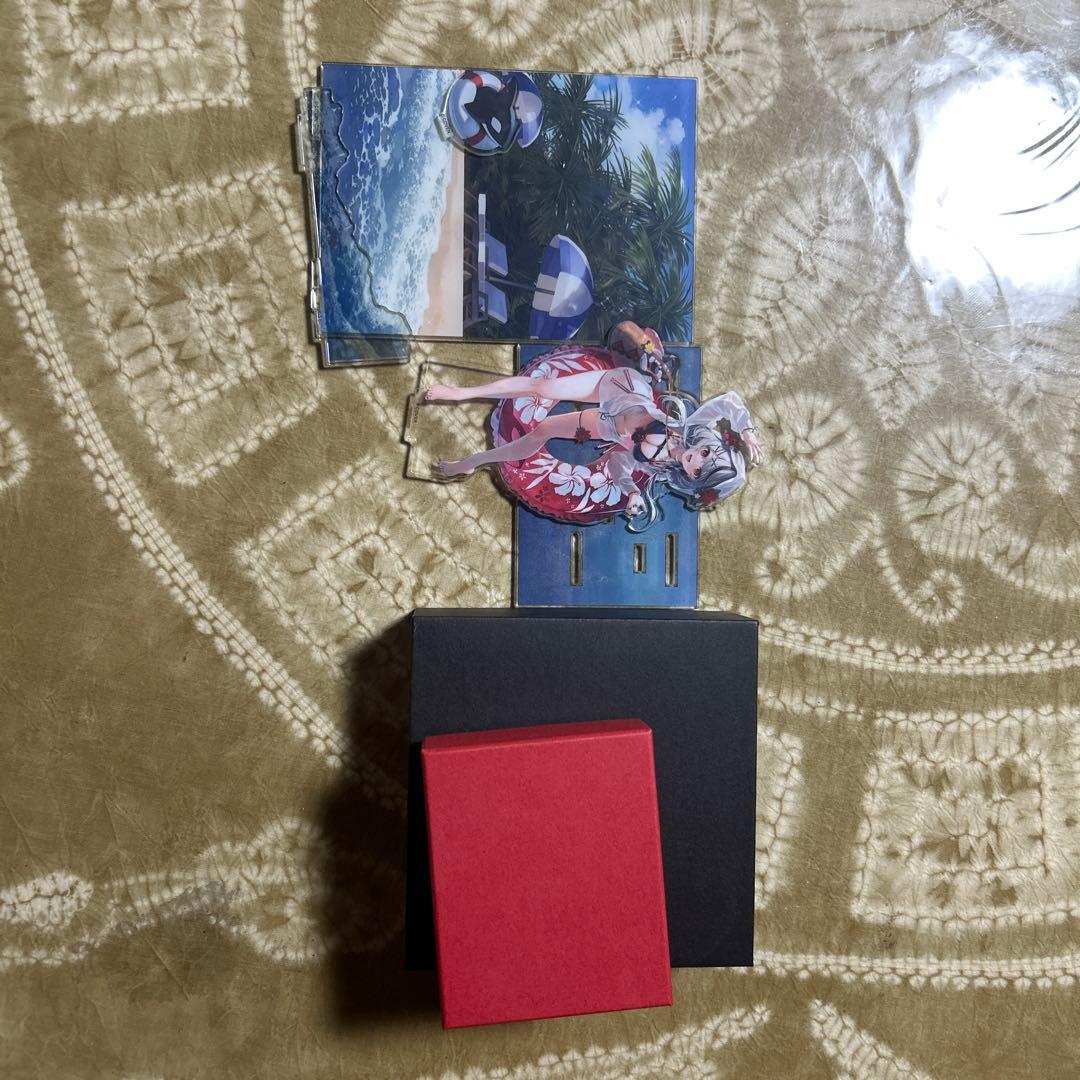 ホロライブ 沙花叉クロヱ ビーチテーマ イラストカードとブレスレットセット