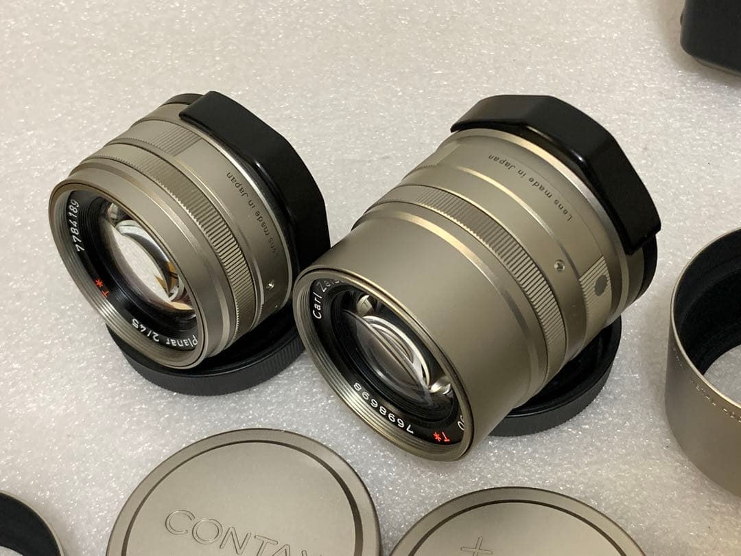 フィルムカメラ CONTAX G2 Planar 2/45 Sonnar 2.8/90 TLA