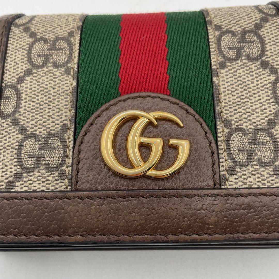 グッチ 二つ折り コンパクト 財布 オフディア GGコンパクトウォレット