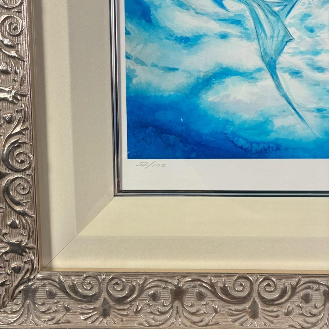 美品 天野喜孝「HEROES」ジクレ版画 直筆サイン入 大作 作品保証書有 FF