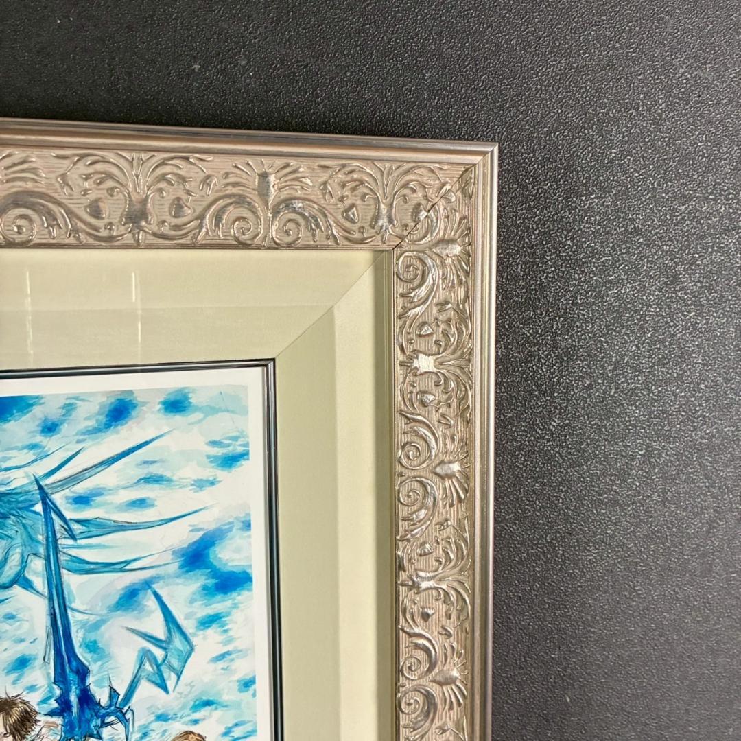 美品 天野喜孝「HEROES」ジクレ版画 直筆サイン入 大作 作品保証書有 FF