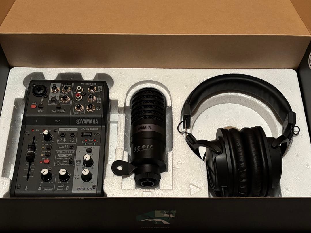 Yamaha AG03 MK2 オーディオインターフェースセット