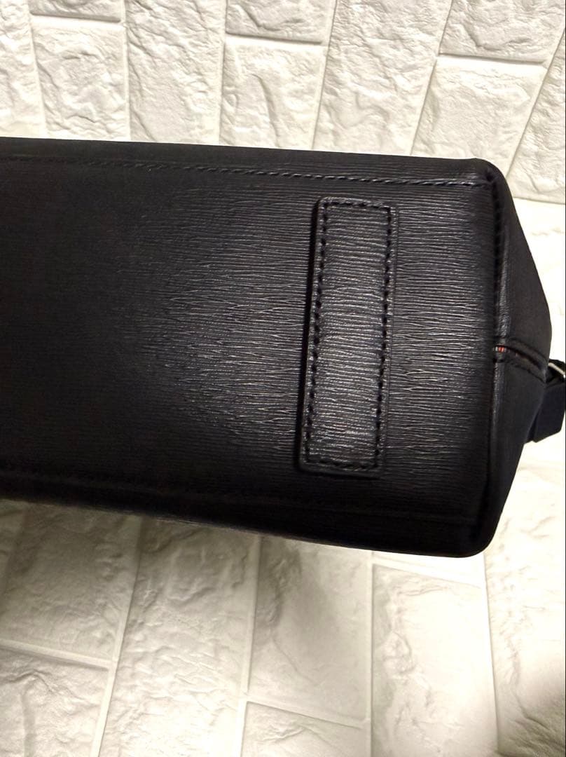 【ロペ】ポールスミス トートバッグ 2way レザー 黒×オレンジ