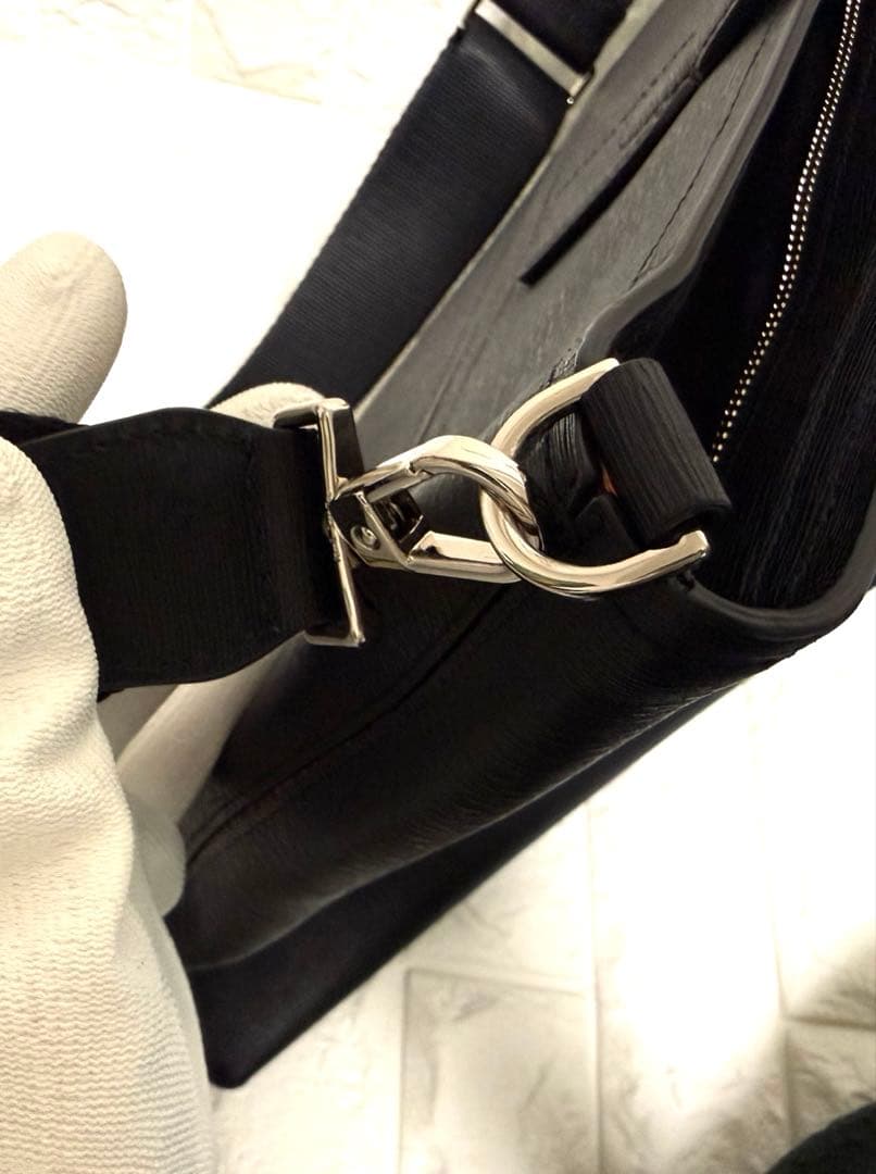 【ロペ】ポールスミス トートバッグ 2way レザー 黒×オレンジ