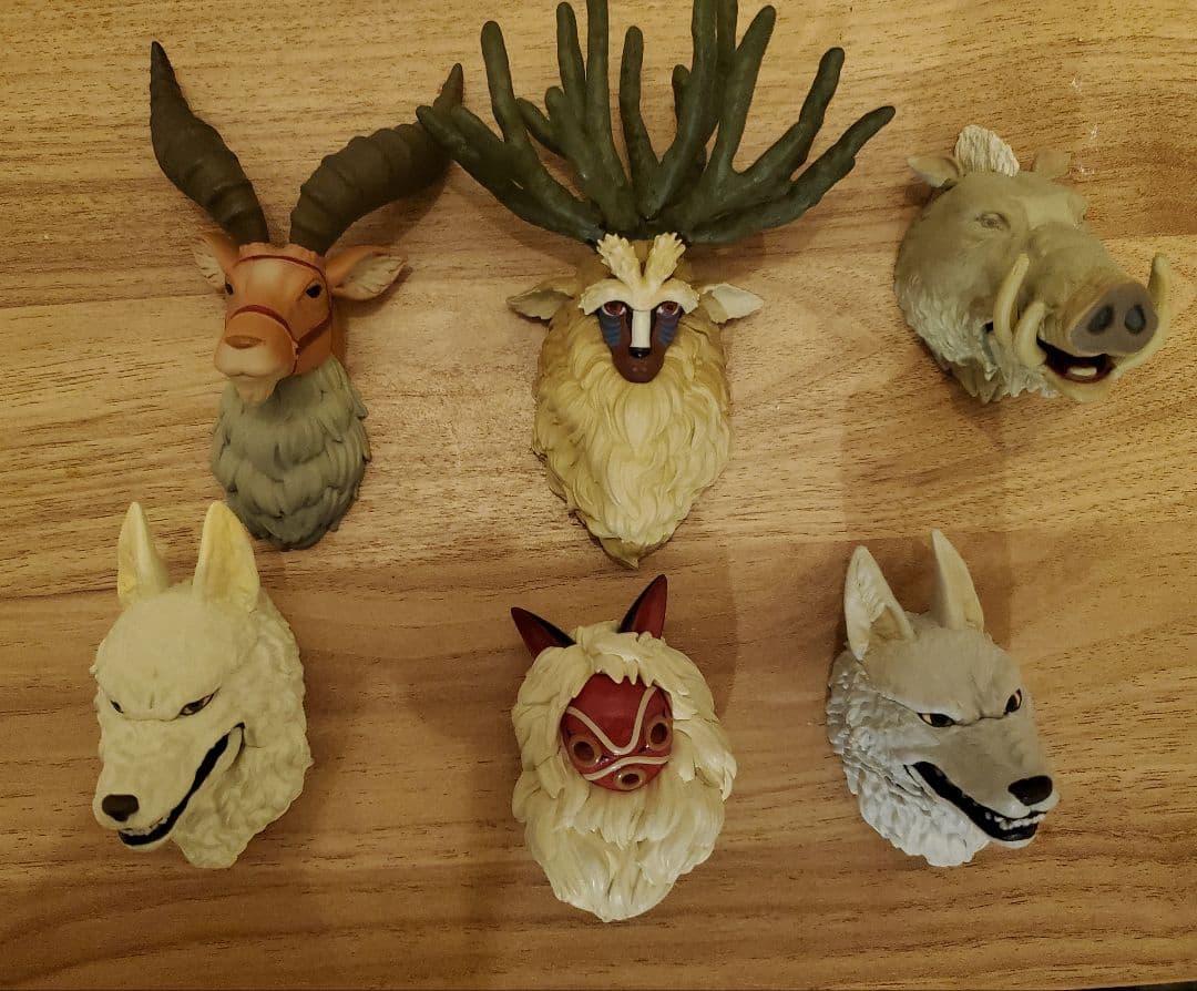 もののけ姫 もののけたちのフェイスマグネット　コレクション　ジブリ　全種類