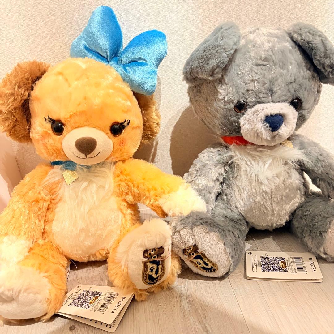 ユニベア レディ＆トランプ ぬいぐるみ2体セット　ディズニーストア　わんわん物語