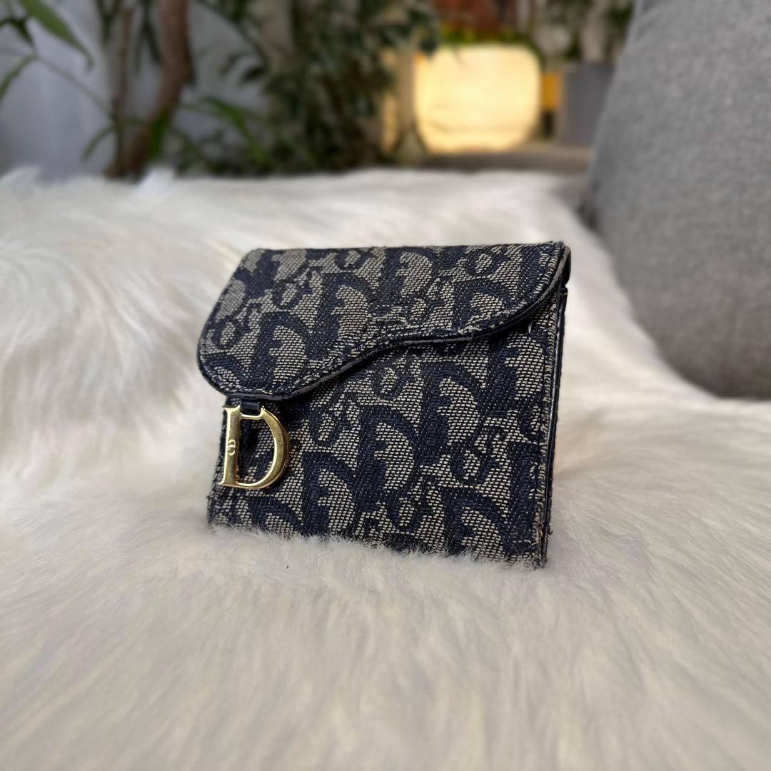Christian Dior トロッター サドル コンパクトウォレット