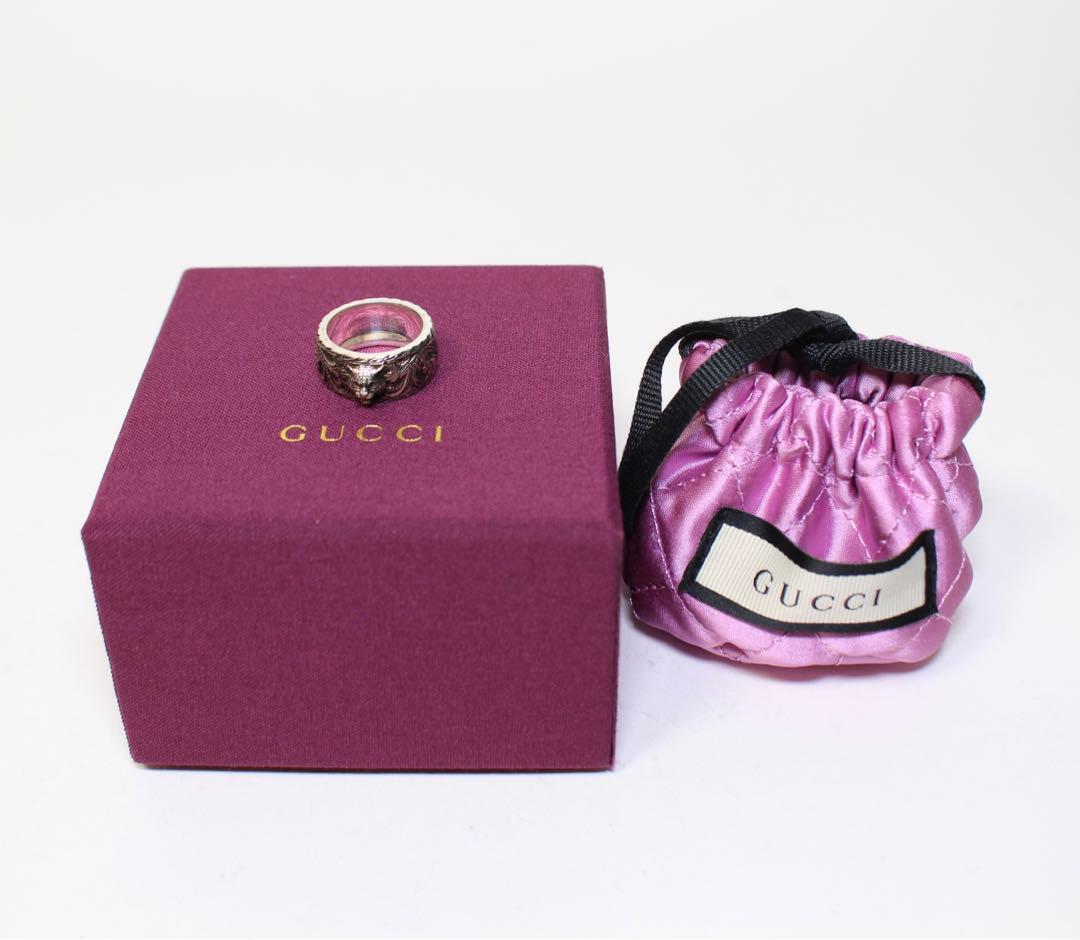 新品未使用 GUCCI キャットヘッド 定番シルバーリング 12号 指輪