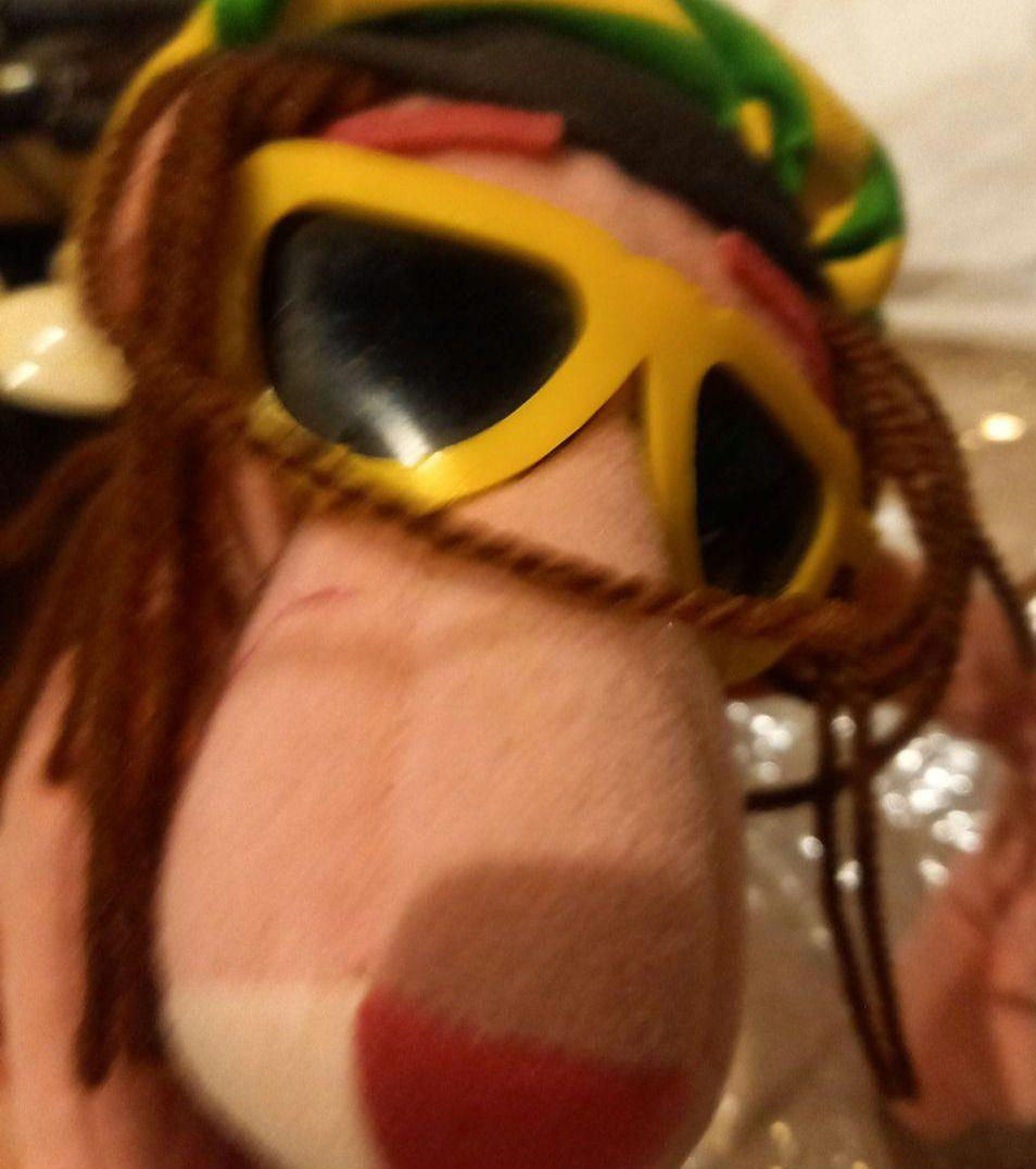 レア★吸盤付き★ピンクパンサー♪レゲエぬいぐるみ★非売品