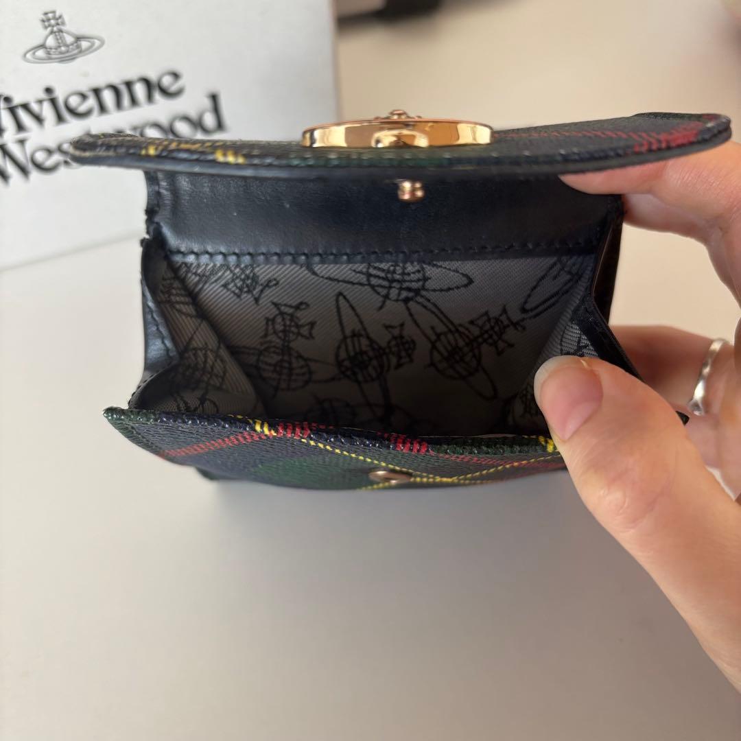 Vivienne Westwood タータンチェック 二つ折り財布 derby