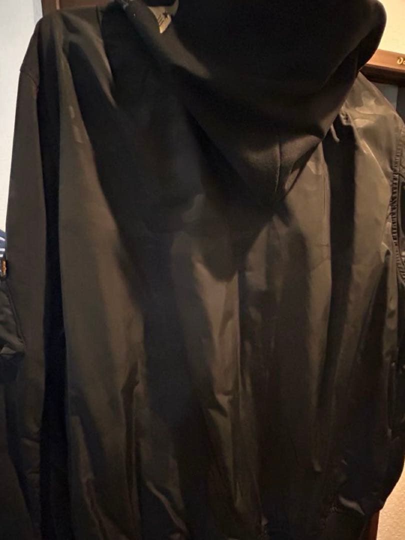 XL MA-1 ALPHA ガンダム限定INDUSTRIES 綿ヌキ フード