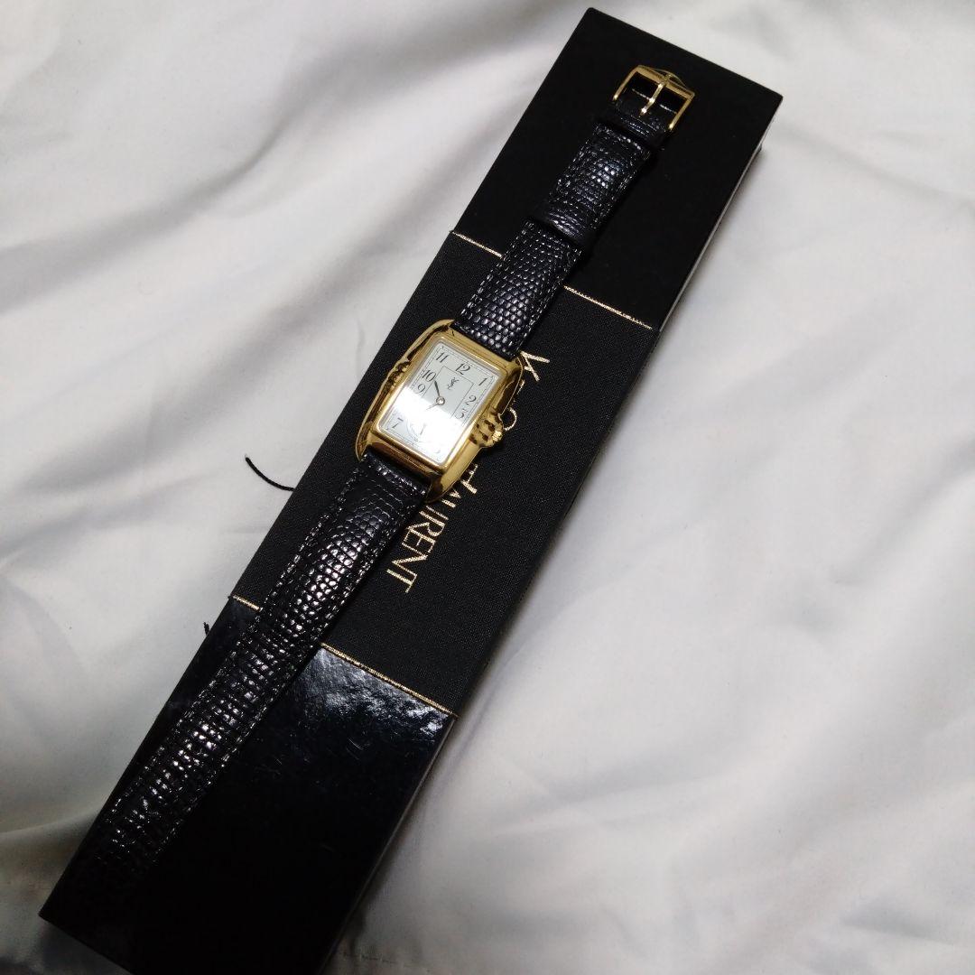 幻　YVES SAINT LAURENT　フランス製　GP　腕時計　スモセコ