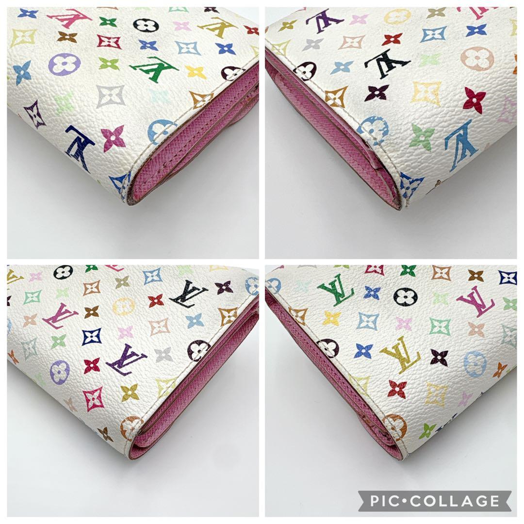 【美品】ルイヴィトン 折り財布 モノグラム マルチカラー ポルトフォイユ ジョイ