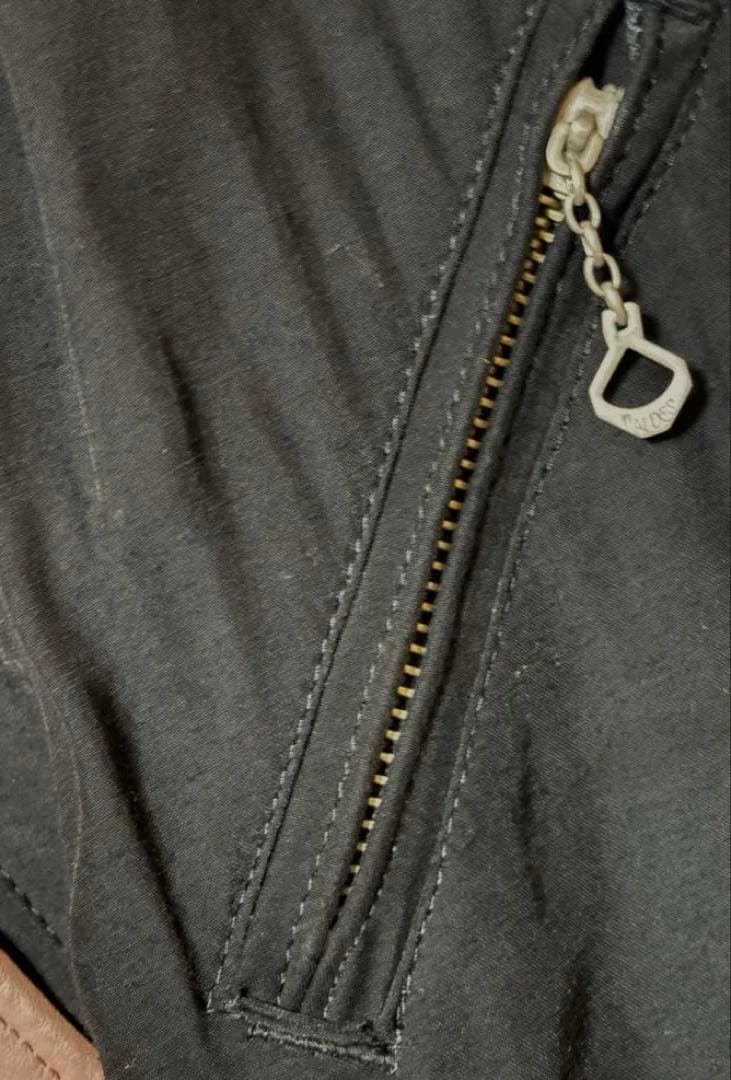 Dry Bones ギャバジャン Mサイズ　ブラックピンク　レーヨンジャケット