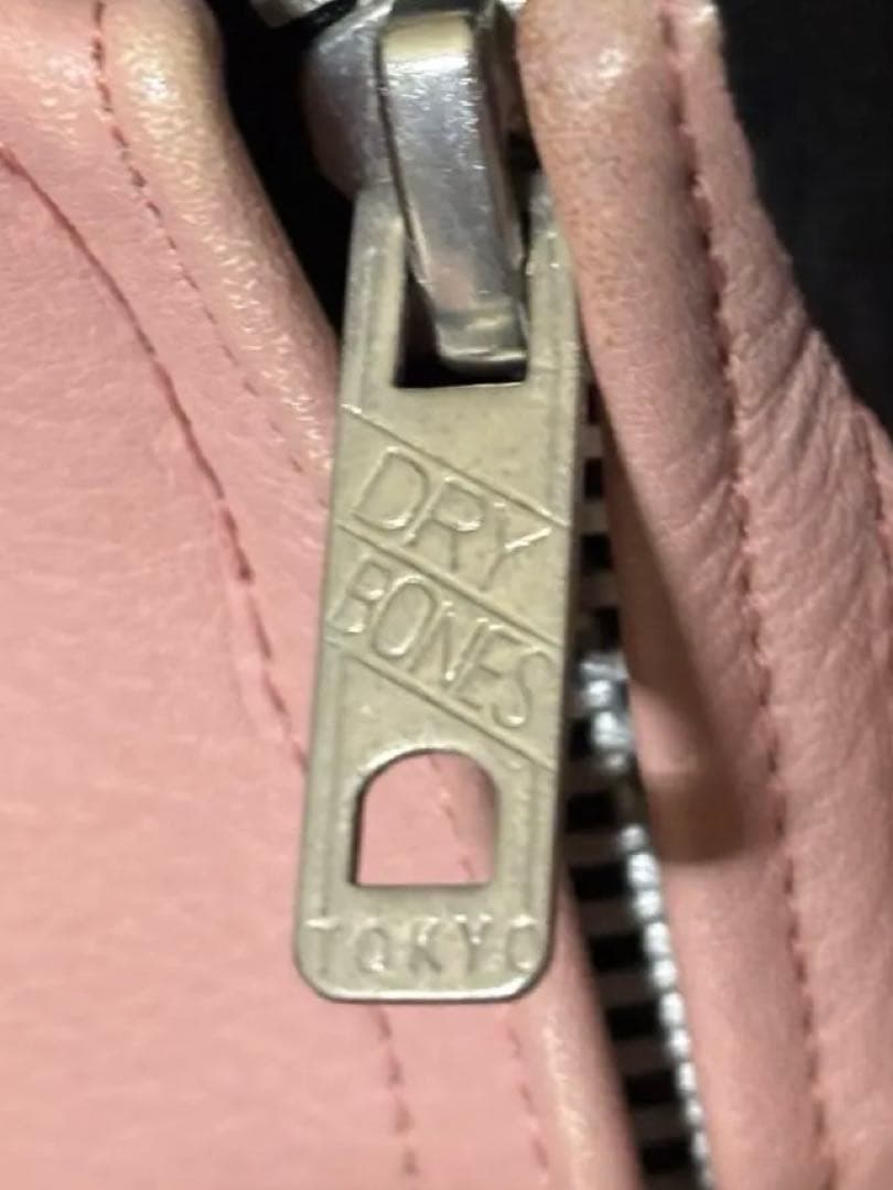 Dry Bones ギャバジャン Mサイズ　ブラックピンク　レーヨンジャケット