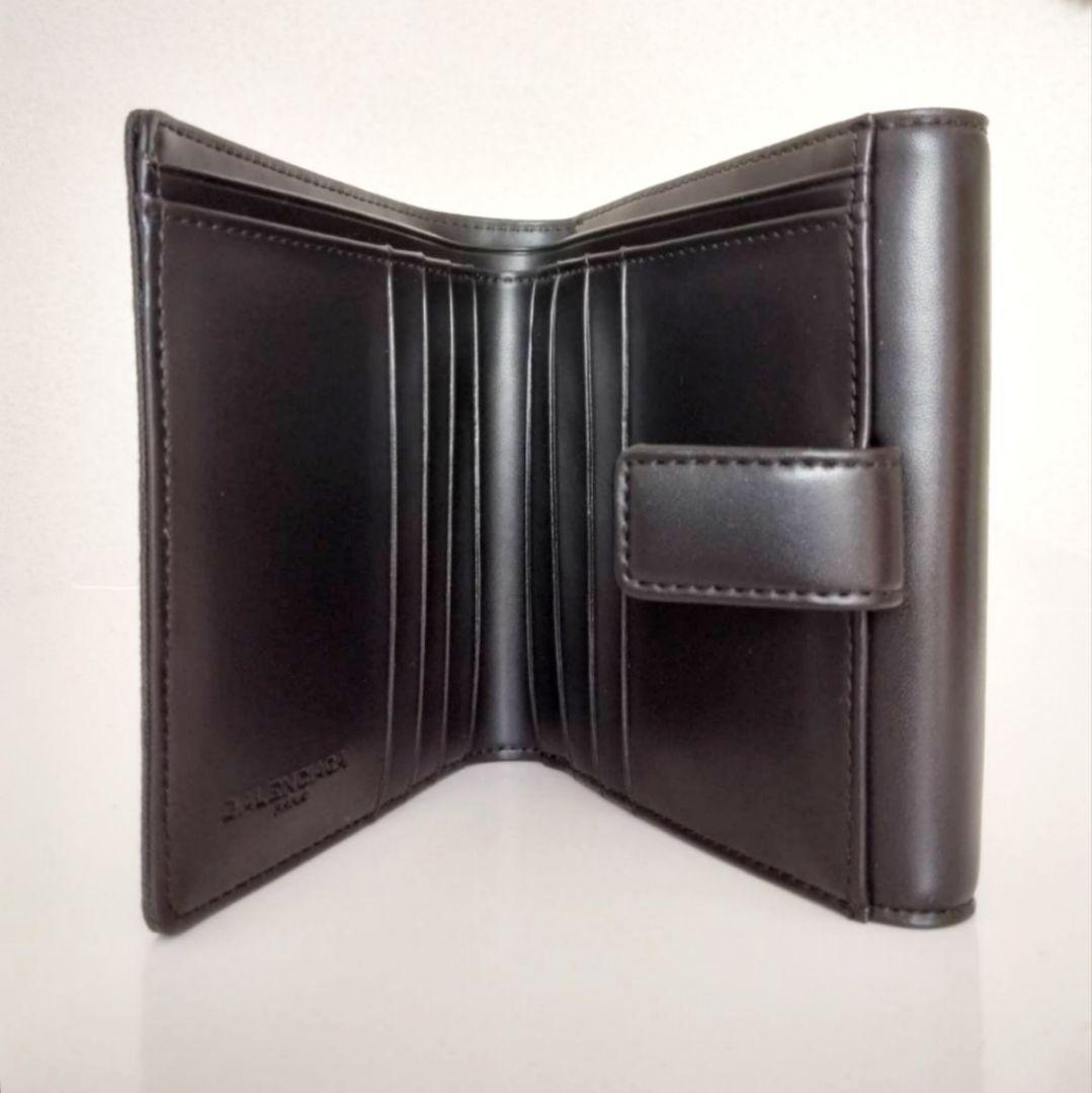 BALENCIAGA　バレンシアガ　キャンバスレザー　折り財布