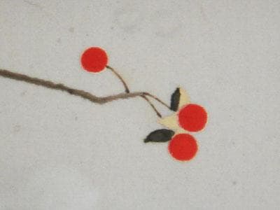 ￥550,000⇒￥440,000 山口華楊 早春　日本画(絹本岩彩裏彩）10号