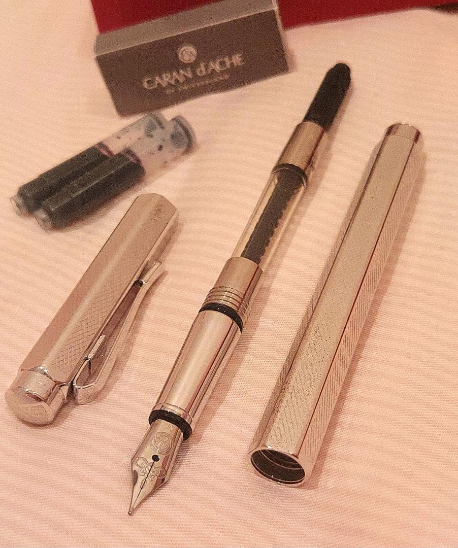 ミ*ド様 カランダッシュ エクリドール レトロ パラジウムコート 万年筆